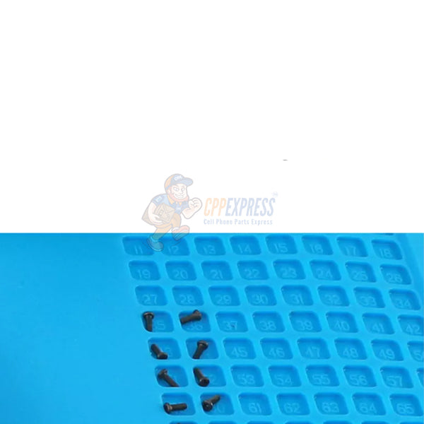 S140 Magnetic Insulation Silicone Soldering Repair Mat Heat Resistant for iPhone Android - Blue