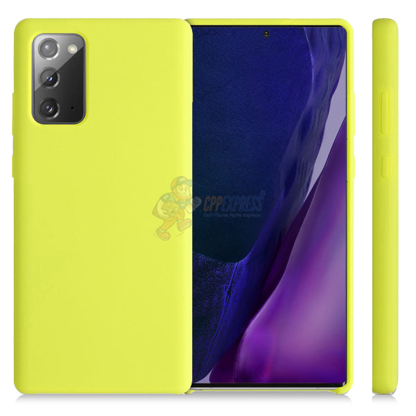 Samsung Galaxy Note 20 Slim Soft Silicone Protective ShockProof Case Cover - Yellow