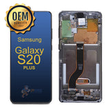 Samsung Galaxy S20 Plus - LCD Touch Screen Digitizer Assembly with Frame Replacement - Black