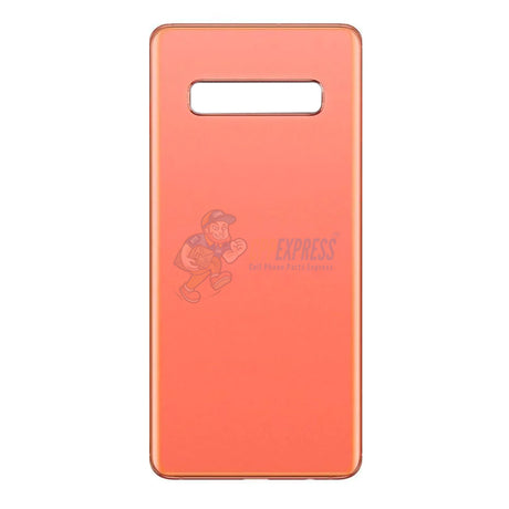 Samsung Galaxy S10E Battery Back Door Glass Perfect Fit Premium Back Cover - Flamingo Pink