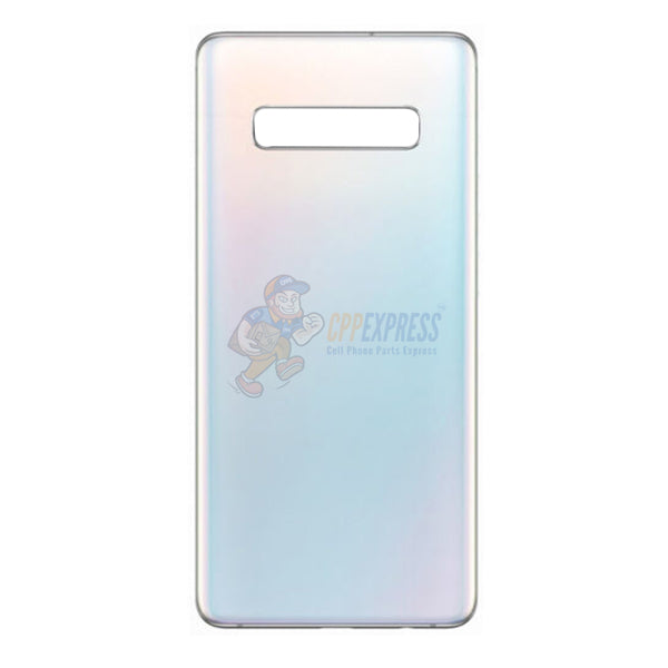 Samsung Galaxy S10E Battery Back Door Glass Perfect Fit Premium Back Cover - White