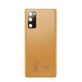 Samsung Galaxy S20 FE Battery Back Glass Door Cover Premium Replacement with Camera Lens Installed Gold