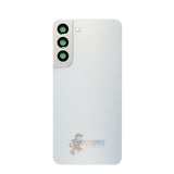 Samsung Galaxy S22 Battery Back Door Glass Perfect Fit Premium Back Cover with Camera Lens Installed White