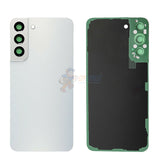 Samsung Galaxy S22 Battery Back Door Glass Perfect Fit Premium Back Cover with Camera Lens Installed White