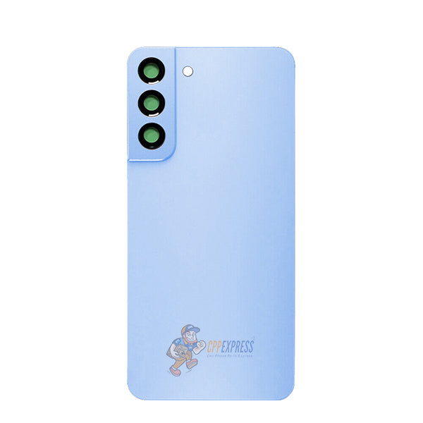 Samsung Galaxy S22 Plus Battery Back Door Glass Perfect Fit Premium Back Cover with Camera Lens Installed Blue