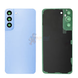 Samsung Galaxy S22 Plus Battery Back Door Glass Perfect Fit Premium Back Cover with Camera Lens Installed Blue