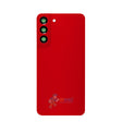 Samsung Galaxy S22 Plus Battery Back Door Glass Perfect Fit Premium Back Cover with Camera Lens Installed Red