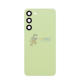 Samsung Galaxy S23 Battery Back Door Glass Perfect Fit Premium Back Cover with Camera Lens Installed Yellow