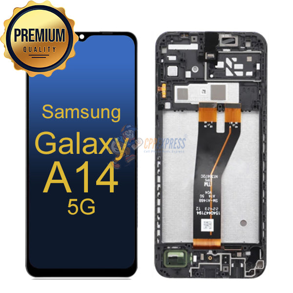 Samsung Galaxy A14 5G LCD Touch Screen Digitizer Assembly With Frame - Black