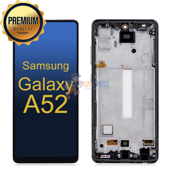 Samsung Galaxy A52 LCD Touch Screen Digitizer With Frame - Black