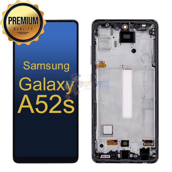 Samsung Galaxy A52S LCD Touch Screen Digitizer With Frame - Black