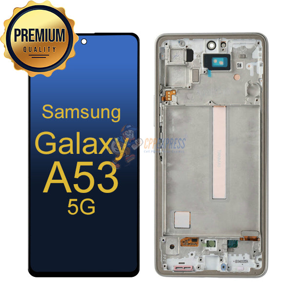 Samsung Galaxy A53 5G LCD Touch Screen Digitizer with Frame - Black