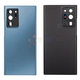 Samsung Galaxy Note 20 Ultra Battery Back Glass Door Cover Housing with Camera Lens Installed Blue