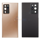 Samsung Galaxy Note 20 Ultra Battery Back Glass Door Cover Housing with Camera Lens Installed Golden