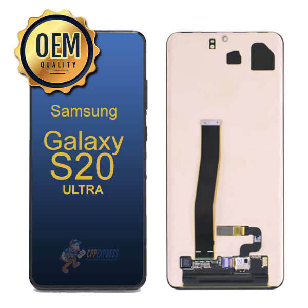 Samsung Galaxy S20 Ultra - LCD Touch Screen Digitizer Assembly without Frame Replacement - Black