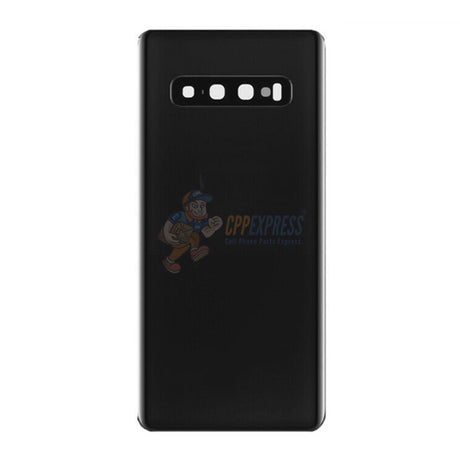 Samsung Galaxy S10 Battery Back Door Glass Perfect Fit Premium Back Cover - Black