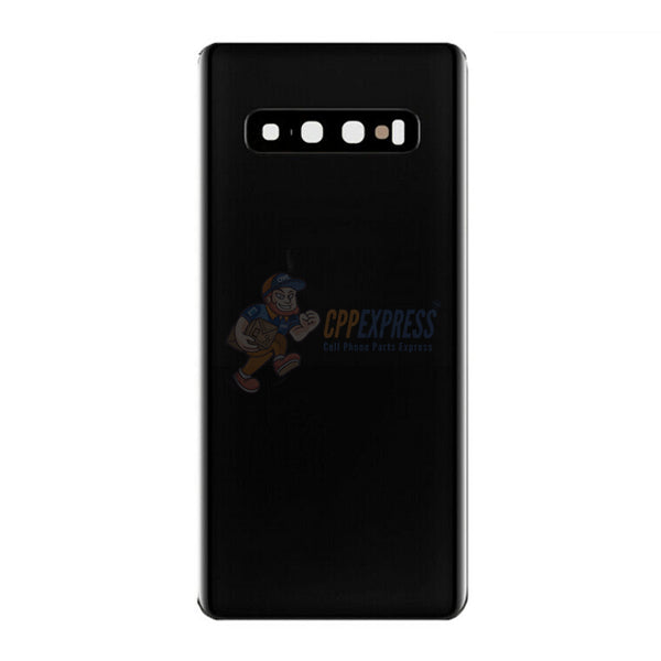 Samsung Galaxy S10 Plus Battery Back Door Glass Perfect Fit Premium Back Cover - Ceramic Black