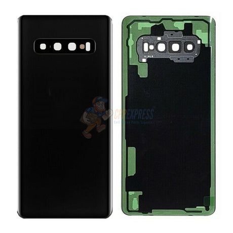 Samsung Galaxy S10 Plus Battery Back Door Glass Perfect Fit Premium Back Cover - Ceramic Black