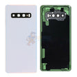 Samsung Galaxy S10 Battery Back Door Glass Perfect Fit Premium Back Cover - Prism White