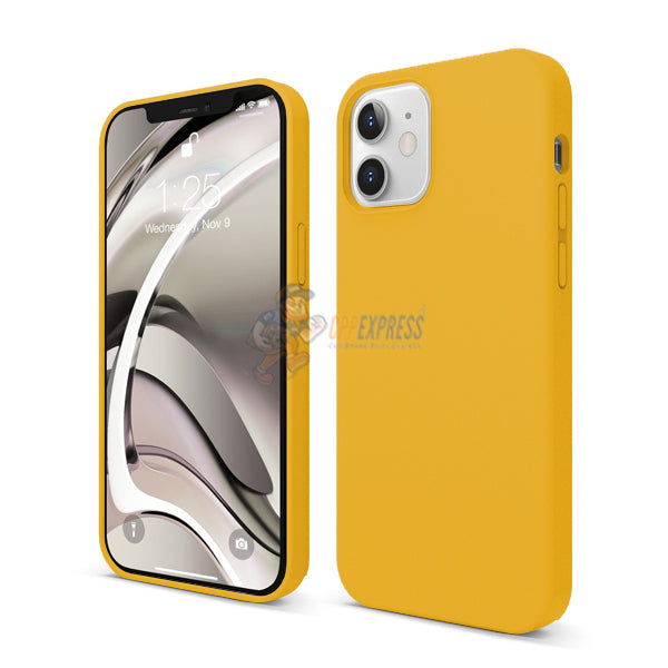 iPhone 12 Mini Slim Soft Silicone Protective ShockProof Case Cover Florida Yellow