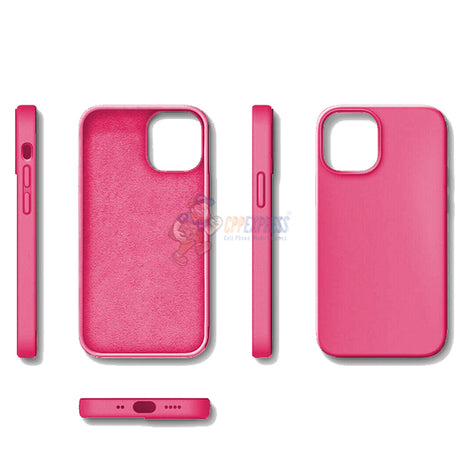 iPhone 12 Mini 5.4" Slim Soft Silicone Protective ShockProof Case Cover Hot Pink