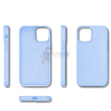 iPhone 12 Mini 5.4" Slim Soft Silicone Protective ShockProof Case Cover Light Blue