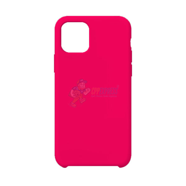 iPhone 11 Pro Max Slim Soft Silicone Protective ShockProof Case Cover Fluorescent Rose Red