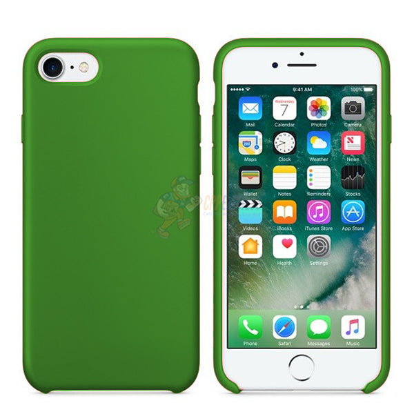 iPhone 7 iPhone 8 Slim Soft Silicone Protective ShockProof Case Cover Fluorescent Green