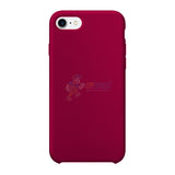 iPhone 7 iPhone 8 Slim Soft Silicone Protective ShockProof Case Cover Fluorescent Rose Red