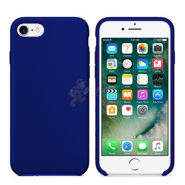 iPhone 7 iPhone 8 Slim Soft Silicone Protective ShockProof Case Cover Jewelry Blue