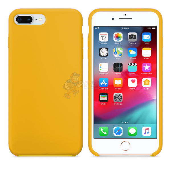 iPhone 7 Plus iPhone 8 Plus Slim Soft Silicone Protective ShockProof Case Cover Florida Yellow