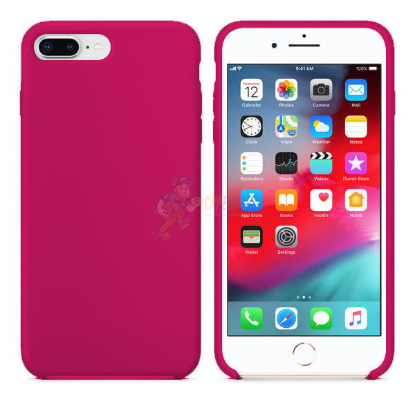 iPhone 7 Plus iPhone 8 Plus Slim Soft Silicone Protective ShockProof Case Cover Pitaya