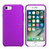 iPhone 7 iPhone 8 Slim Soft Silicone Protective ShockProof Case Cover Purple