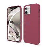 iPhone 12 6.1" Slim Soft Silicone Protective ShockProof Case Cover Burgundy