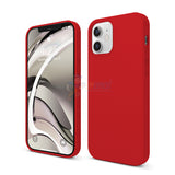 iPhone 12 6.1" Slim Soft Silicone Protective ShockProof Case Cover Dark Red