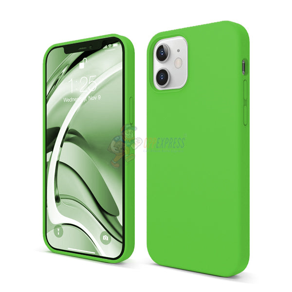 iPhone 12 iPhone 12 Pro 6.1" Slim Soft Silicone Protective ShockProof Case Cover Fluorescent Green