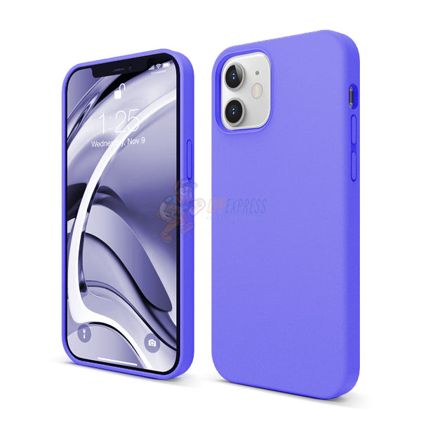 iPhone 12 iPhone 12 Pro 6.1" Slim Soft Silicone Protective ShockProof Case Cover Light Purple