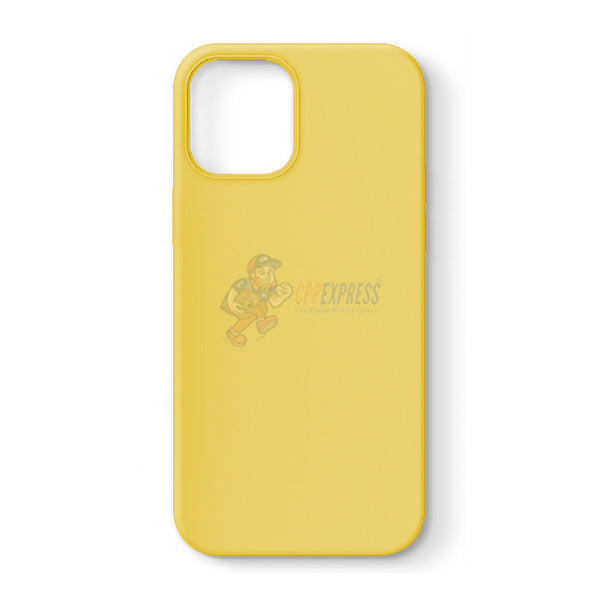 iPhone 12 6.1" Slim Soft Silicone Protective ShockProof Case Cover Yellow