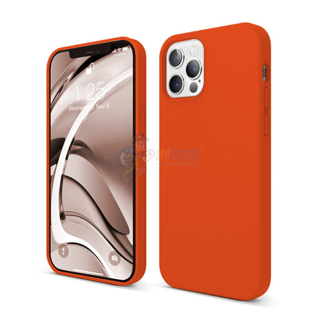 iPhone 12 Pro Max Slim Soft Silicone Protective ShockProof Case Cover Orange