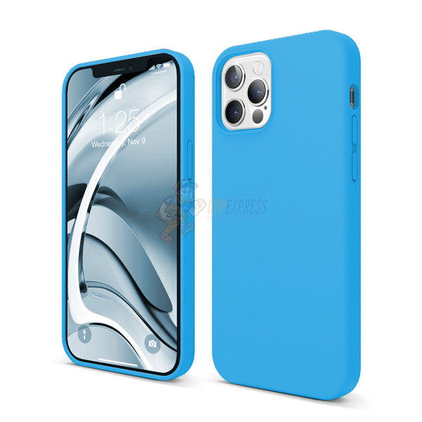 iPhone 12 Pro Max Slim Soft Silicone Protective ShockProof Case Cover Sky Blue