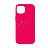 iPhone 13 Slim Soft Silicone Protective ShockProof Case Cover Fluorescent Rose Red