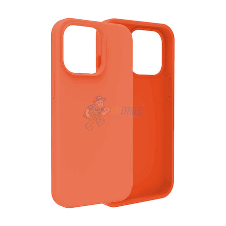 iPhone 13 Pro Slim Soft Silicone Protective ShockProof Case Cover Papaya