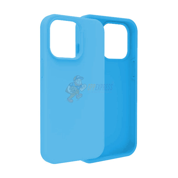 iPhone 13 Pro Slim Soft Silicone Protective ShockProof Case Cover Sky Blue