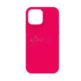 iPhone 13 Pro Max Slim Soft Silicone ShockProof Protective Case Cover Fluorescent Rose Red