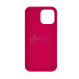 iPhone 13 Pro Max Slim Soft Silicone ShockProof Protective Case Cover Fluorescent Rose Red