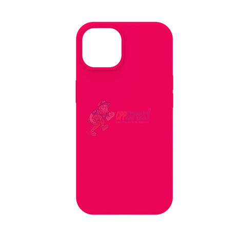 iPhone 14 Slim Soft Silicone Protective ShockProof Case Cover Fluorescent Rose Red