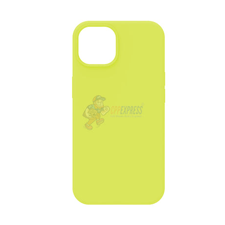 iPhone 14 Slim Soft Silicone Protective ShockProof Case Cover Fluorescent Yellow