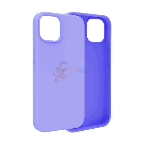 iPhone 14 Slim Soft Silicone Protective ShockProof Case Cover Light Purple