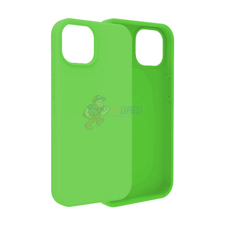 iPhone 14 Plus Slim Soft Silicone Protective ShockProof Case Cover Fluorescent Green