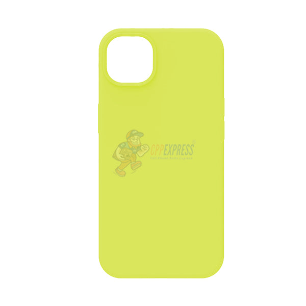 iPhone 14 Plus Slim Soft Silicone Protective ShockProof Case Cover Fluorescent Yellow